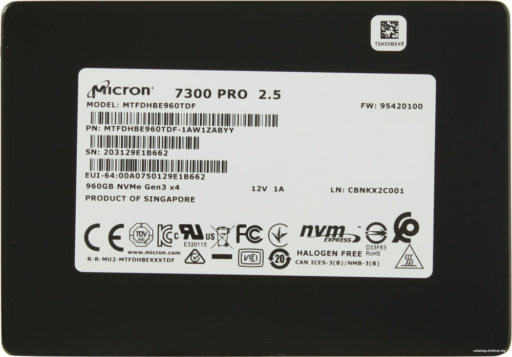 SSD Micron 7300 Pro 1.92TB MTFDHBE1T9TDF-1AW1ZABYY