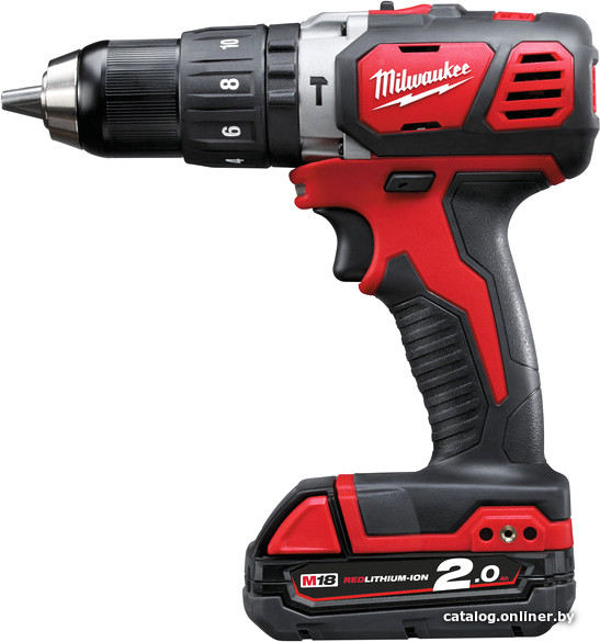Ударная дрель-шуруповерт Milwaukee M18 BPD-202C 4933443515 (с 2-мя АКБ, кейс)