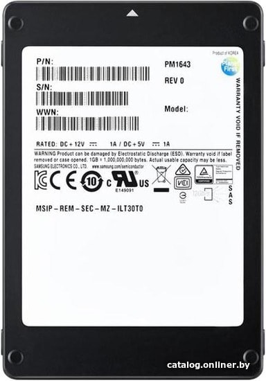 SSD Samsung PM1643a 3.84TB MZILT3T8HBLS-00007