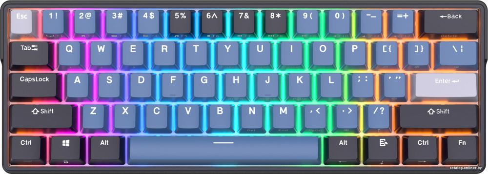 Клавиатура Royal Kludge RK61 Plus RGB (черный, RK Cyan)