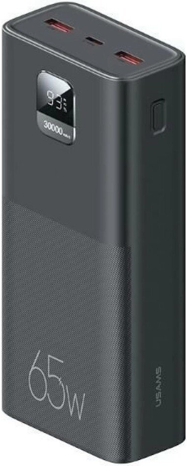 Внешний аккумулятор Usams CD185 PB68 30000mAh (черный)