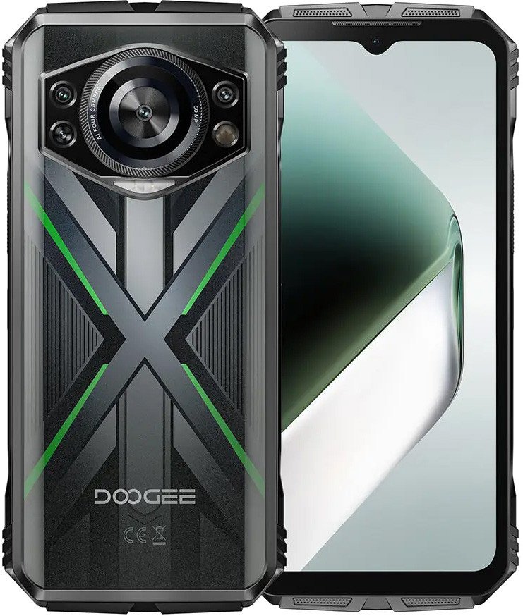 Телефон Doogee S Cyber Pro 12GB/512GB (черный/зеленый)