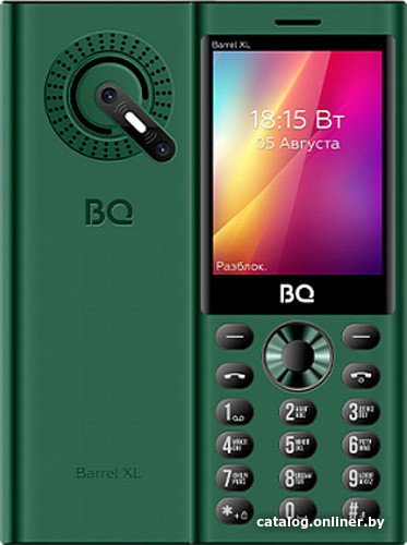 Кнопочный телефон BQ BQ-2832 Barrel XL (зеленый)