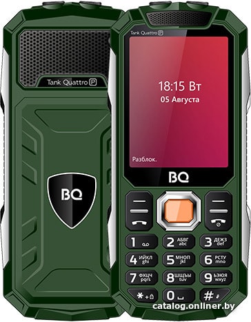 Мобильный телефон BQ-Mobile BQ-2817 Tank Quattro Power (зеленый)