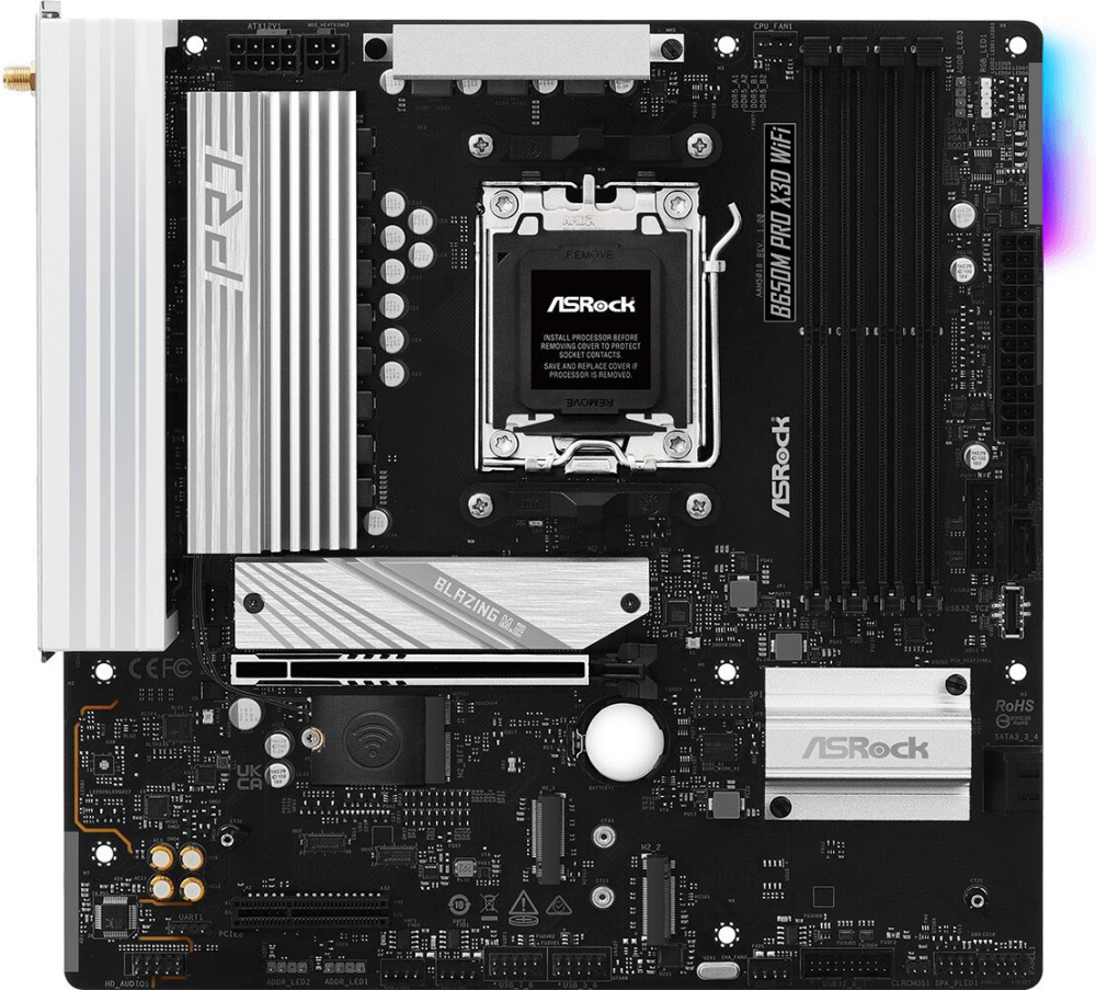 Материнская плата ASRock B650M Pro X3D WiFi