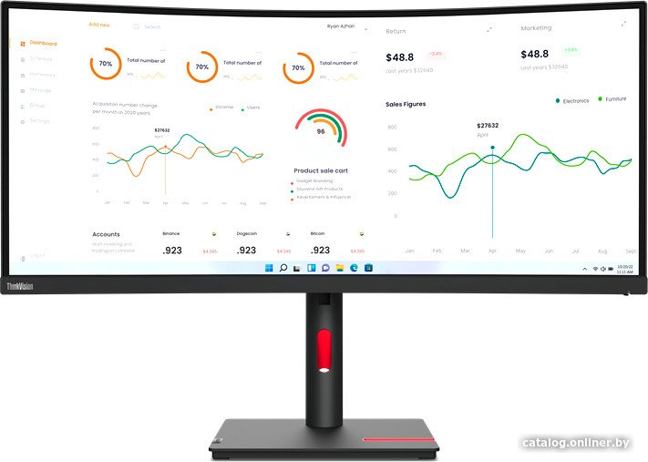 Монитор Lenovo ThinkVision T34w-30 63D4GAT1UK