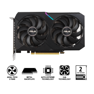 Dual GeForce RTX 3050 OC Edition 8GB DUAL-RTX3050-O8G
