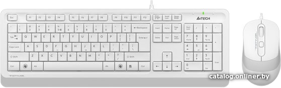 Клавиатура + мышь A4Tech Fstyler F1010 (белый/серый)