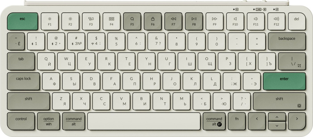 Клавиатура Keychron B1 Pro B1P-K12-RU (ретро зеленый)