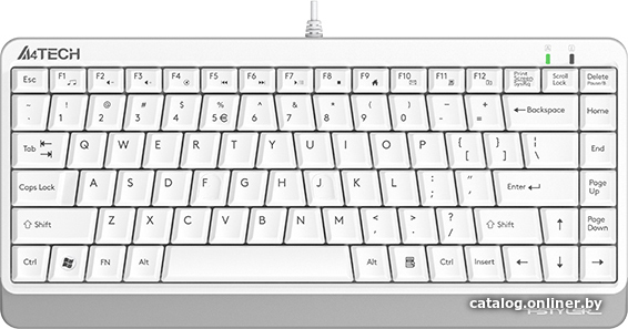 Клавиатура A4Tech Fstyler FKS11 (белый/серый)