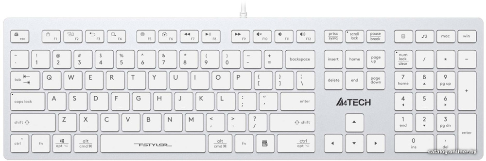 Клавиатура A4Tech Fstyler FX50 (белый)