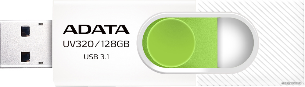 USB Flash A-Data UV320 128GB (белый/зеленый)