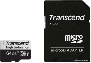 microSDXC TS64GUSD350V 64GB (с адаптером)