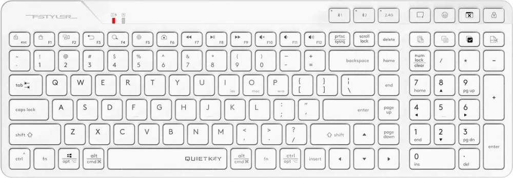 Клавиатура A4Tech Fstyler FBK27C AS (белый)