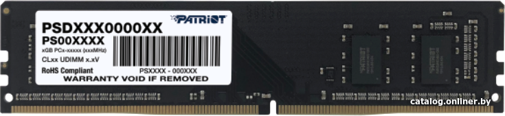 Оперативная память Patriot Signature Line 18ГБ DDR4 2666 МГц PSD48G26662