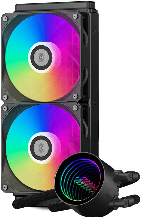 Система жидкостного охлаждения для процессора PCCooler DA240 V2 ARGB (черный)