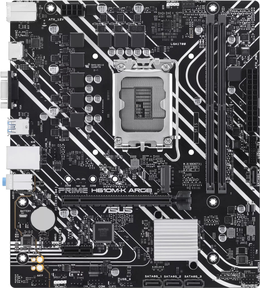 Материнская плата ASUS Prime H610M-K ARGB