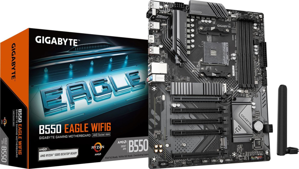 Картинка Материнская плата Gigabyte B550 Eagle WiFi6 от магазина X-core.by Материнская плата Gigabyte B550 Eagle WiFi6  купить в интернет-магазине X-core.by