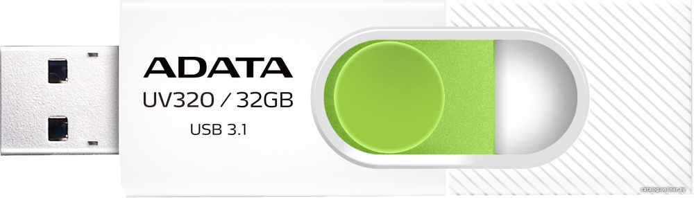 USB Flash A-Data UV320 32GB (белый/зеленый)