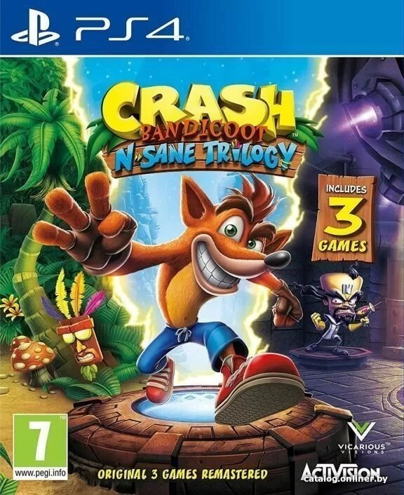 Crash Bandicoot N.Sane Trilogy для PlayStation 4