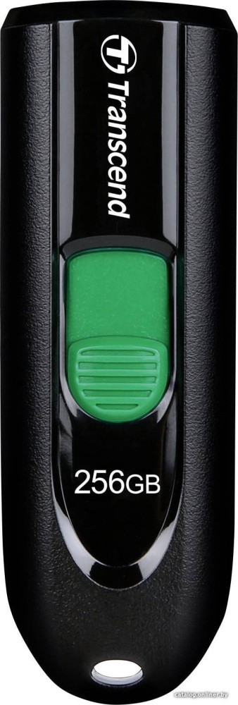 USB Flash Transcend JetFlash 790C 256GB (черный/зеленый)