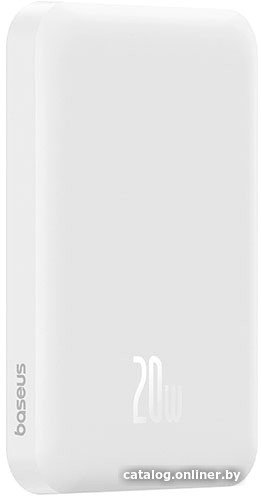 Внешний аккумулятор Baseus Magnetic Mini Wireless Fast Charge Power Bank 20W 5000mAh (белый)