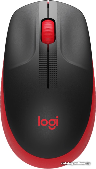 Мышь Logitech M190 (черный/красный)