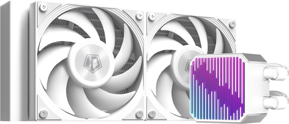 Жидкостное охлаждение для процессора ID-Cooling DX240 Max White