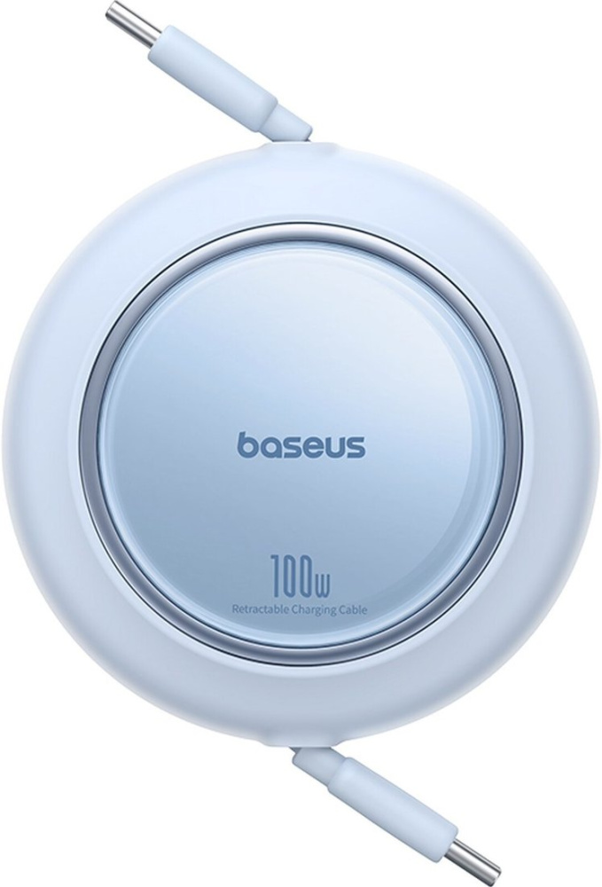 Кабель Baseus Free2Pull Mini Retractable Charging Cable 100W USB Type-C - USB Type-C (1.5 м, белый)