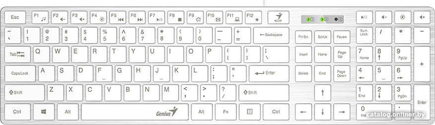 Клавиатура Genius SlimStar 126 (белый)