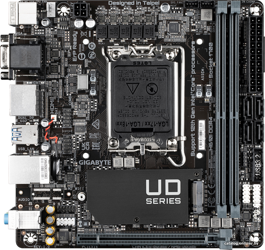 Материнская плата Gigabyte H610I DDR4 (rev. 1.0)