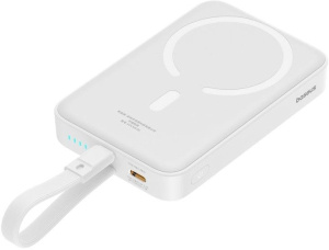 Magnetic Mini Wireless Fast Charge 20W 10000mAh (белый)