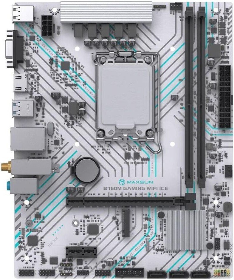 Материнская плата Maxsun B760M Gaming WiFi Ice