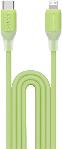 Кабель Momax DL53G 1-Link Flow LC USB Type-C - Lightning (1.2 м, зеленый)
