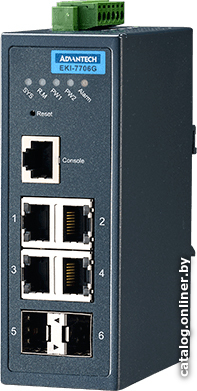 Управляемый коммутатор 2-го уровня Advantech EKI-7706G-2F-AE