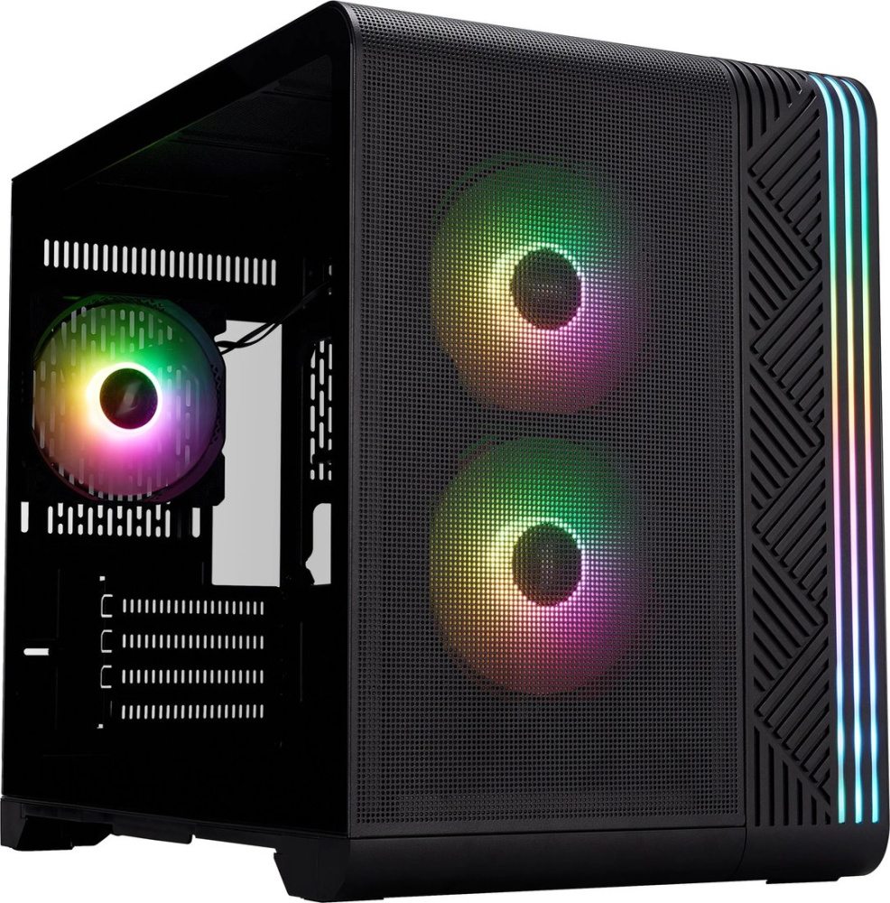 Корпус 1stPlayer VT6 (с тремя вентиляторами F7, черный)