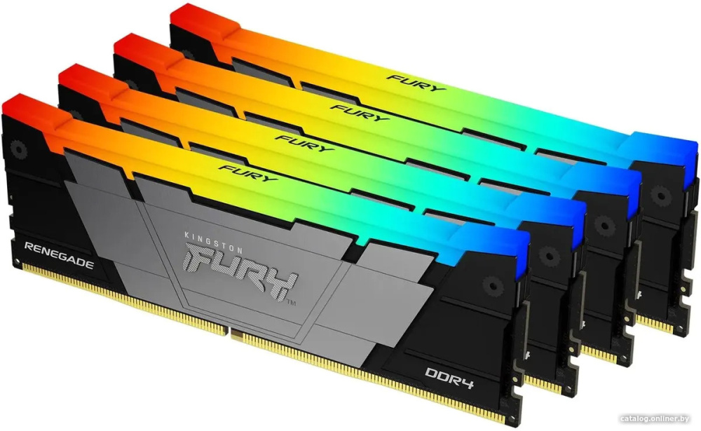 Kingston FURY Renegade RGB 4x8ГБ DDR4 3200 МГц KF432C16RB2AK4/32
