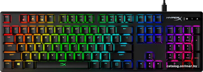 Клавиатура HyperX Alloy Origins (HyperX Red, нет кириллицы)