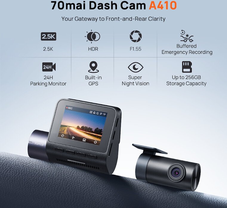 Видеорегистратор 70mai Dash Cam A410-1 (международная версия)