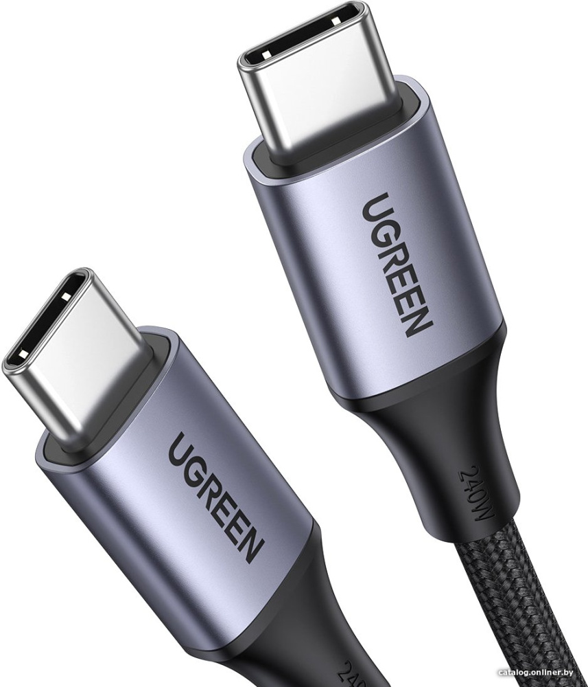 Кабель Ugreen US535 15311 USB Type-C - USB Type-C (1 м, черный)