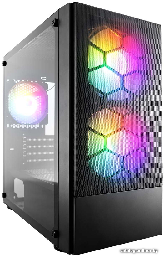 Корпус 1stPlayer Firebase X4-M-BK-2F1P-1F1