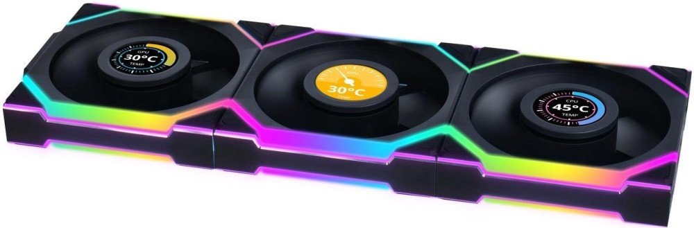 Комплект вентиляторов для корпуса Lian Li Uni Fan SL 120 Wireless LCD G99.12SLLCD1W3B.R0