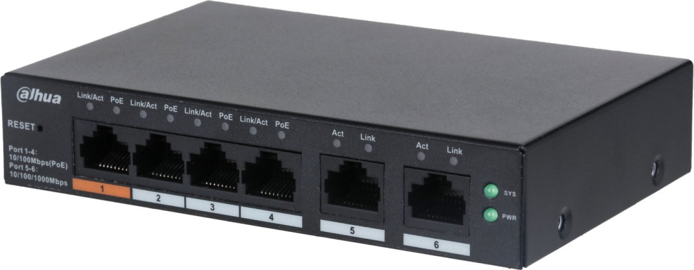 Настраиваемый коммутатор Dahua CS4006-4ET-60