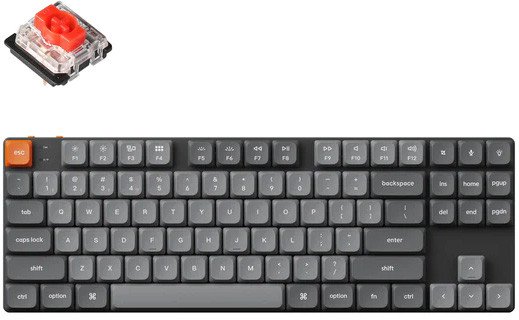 Клавиатура Keychron K1 Max White LED K1M-A1-RU (Gateron Low Profile Red 2.0)