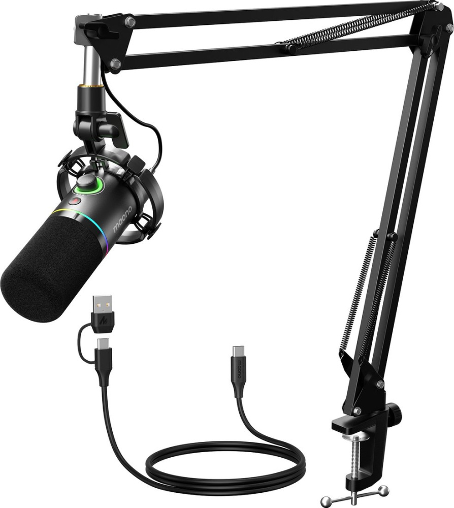 Проводной микрофон Maono PD200XS (черный)