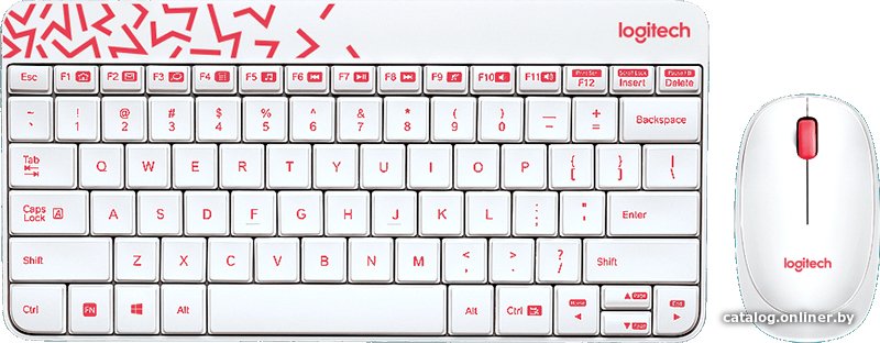 Офисный набор Logitech MK240 Nano 920-008160 (белый)