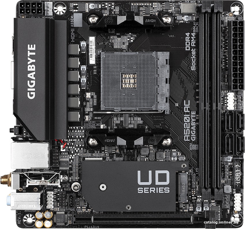 Материнская плата Gigabyte A520I AC (rev. 1.x)