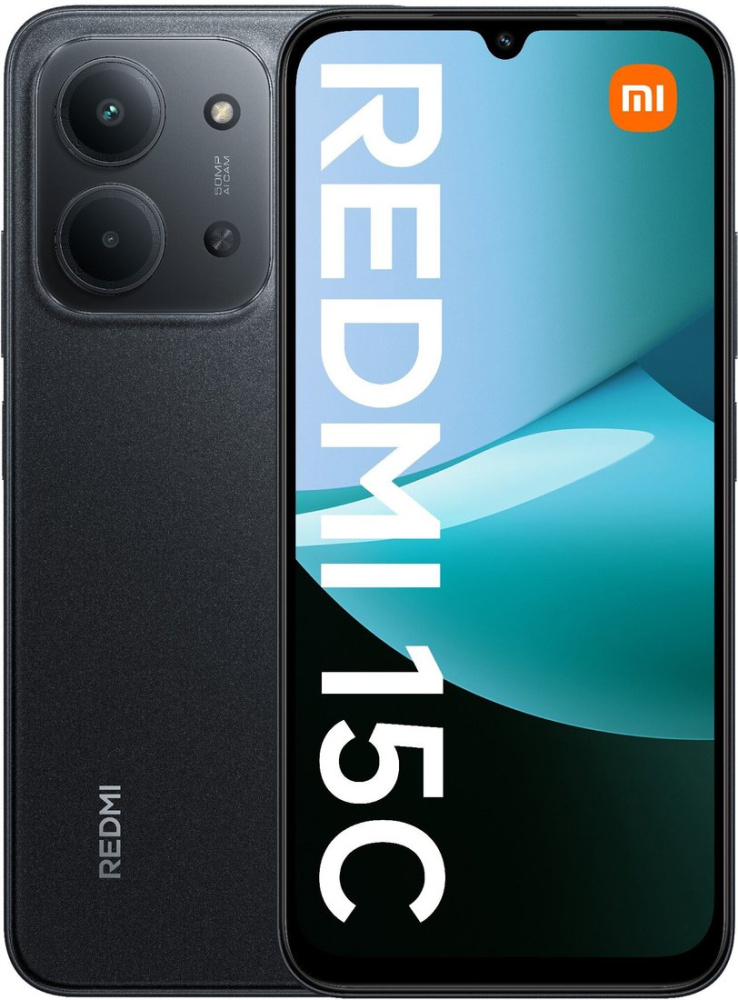 Телефон Xiaomi Redmi 15C 4G 8GB/256GB европейская версия (черный)