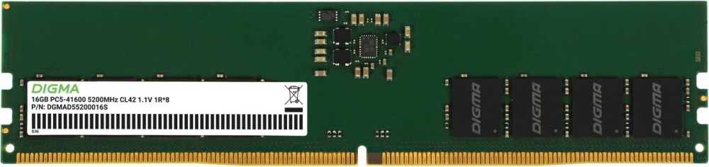 Digma 16ГБ DDR5 5200 МГц DGMAD55200016S