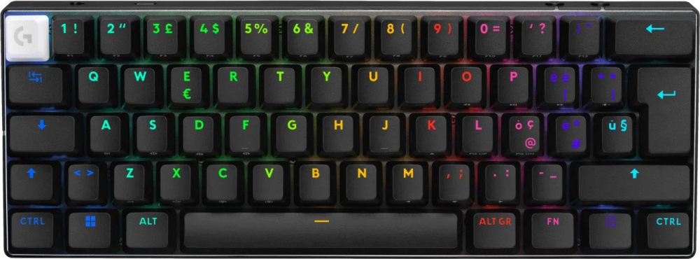 Клавиатура Logitech G Pro X 60 Lightspeed GL Tactile 920-011915 (черный, с гравировкой)